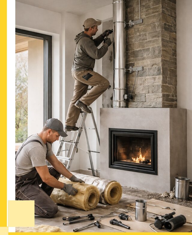 Монтаж дымоходов для каминов в Липецке от 15591 р. ЭриданЛпц