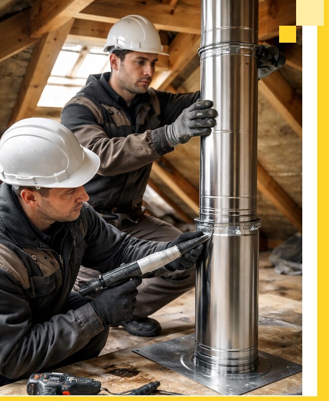 Монтаж дымоходов для каминов в Липецке с гарантией качества
