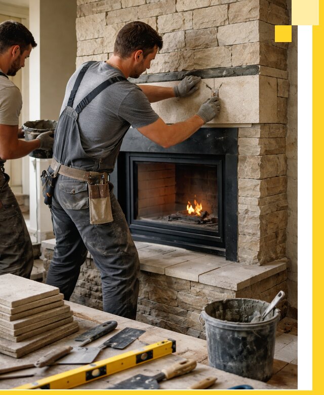 Проектирование и установка открытых каминов в Липецке