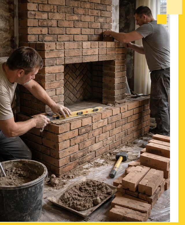 Изготовление и установка кирпичных каминов в Липецке