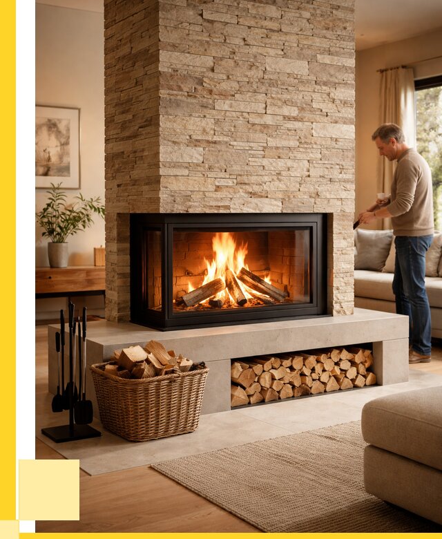 Дровяной камин под ключ в Липецке от 207880 р. | ЭриданЛпц