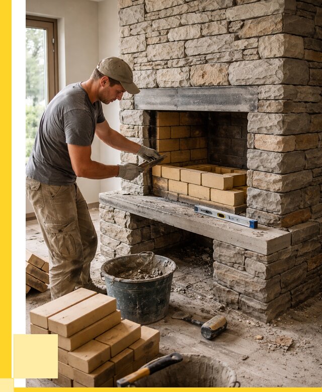 Кладка каминов и камина в Липецке от 25985 р. ЭриданЛпц