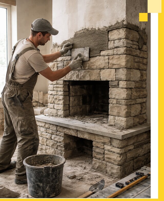 Строительство каминов под ключ в Липецке от проектирования до монтажа