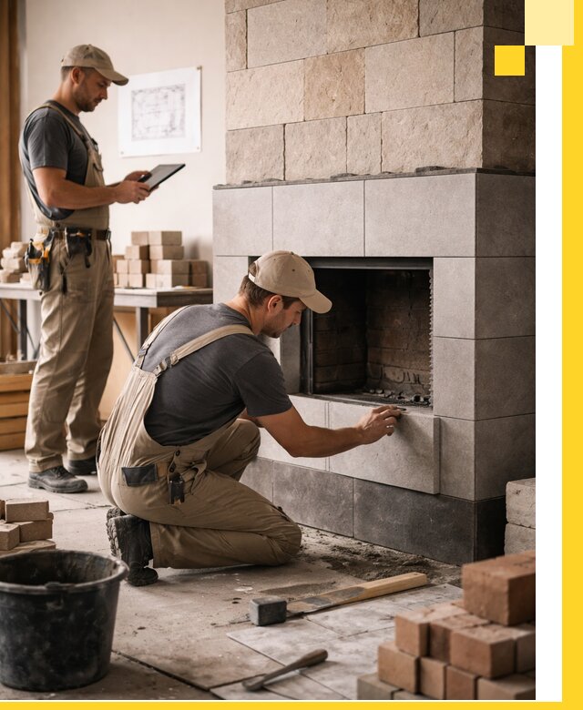 Индивидуальные проекты каминов и каминных систем в Липецке