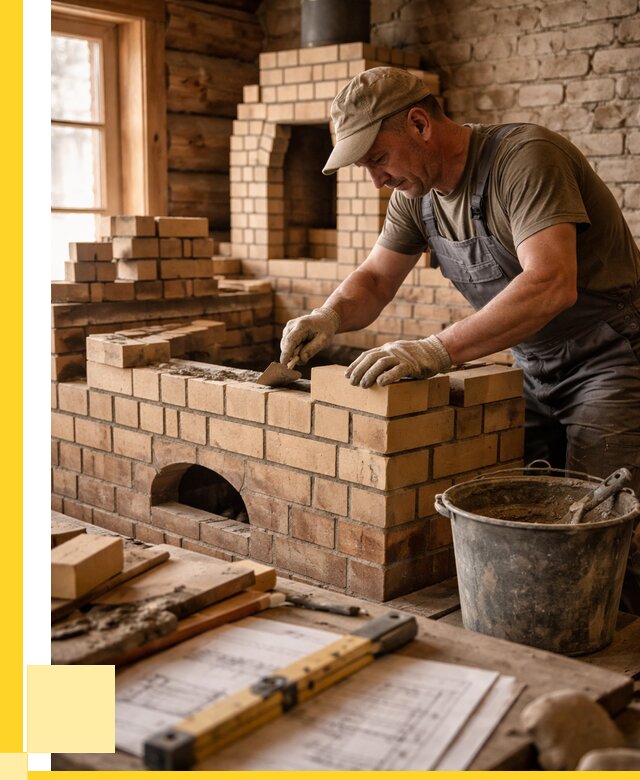 Кладка печей из кирпича в Липецке цены от 31182 р. - ЭриданЛпц