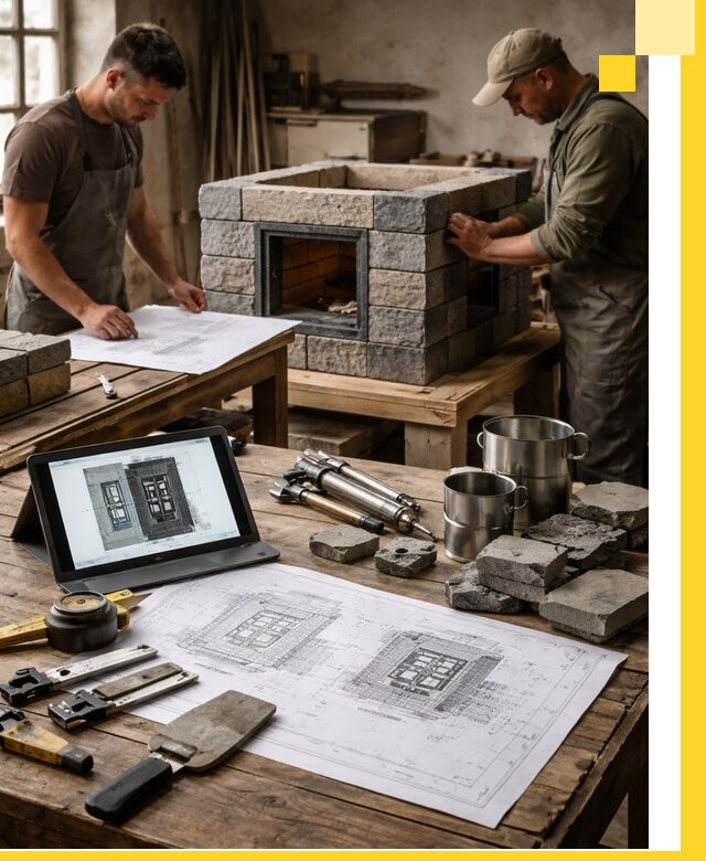 Разработка проектов печей с согласованием и монтажом в Липецке