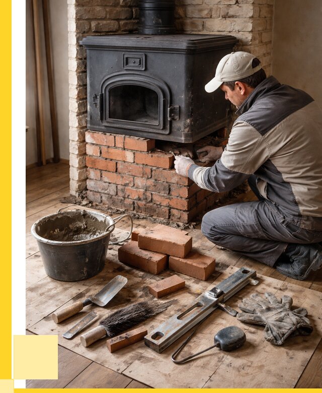 Ремонт печей в Липецке от 12473 р., услуги печника ЭриданЛпц
