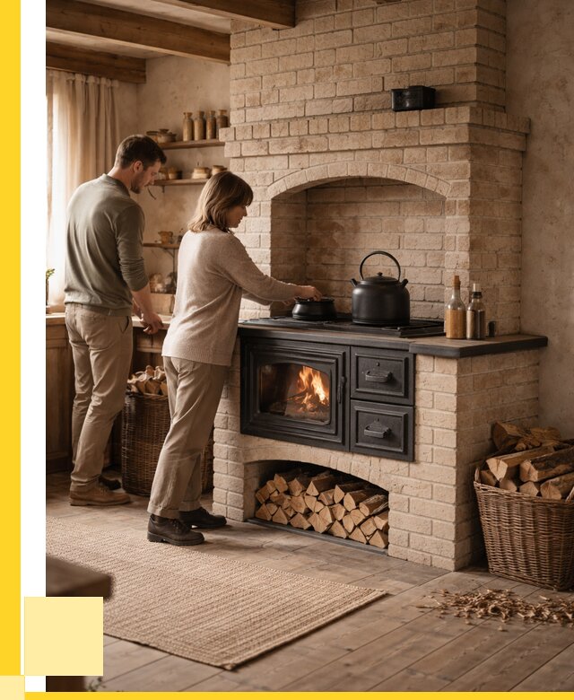 Печи с плитой в Липецке от 46773 р. | ЭриданЛпц — кирпичная печь