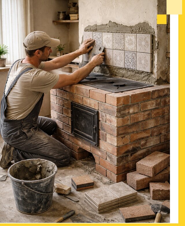 Печи с плитой на заказ монтаж гарантия и сервис в Липецке