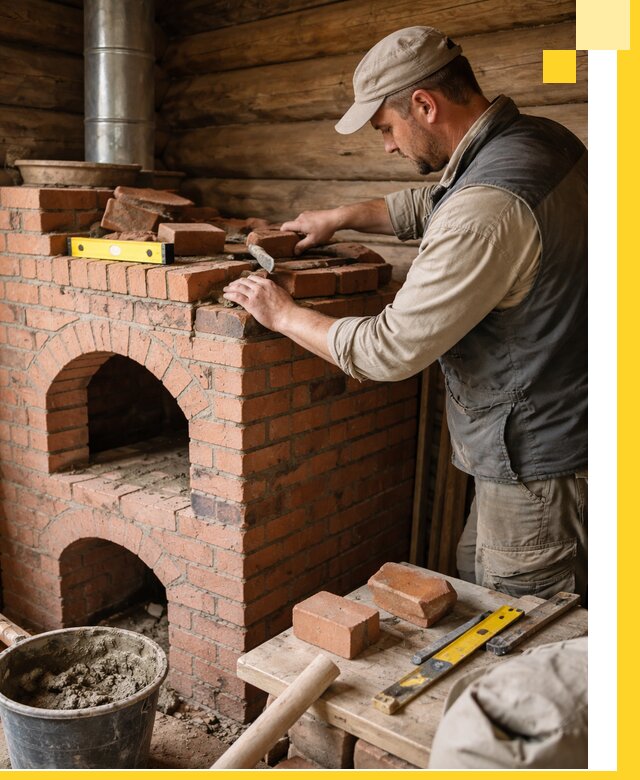 Изготовление и установка русских печей в Липецке под ключ