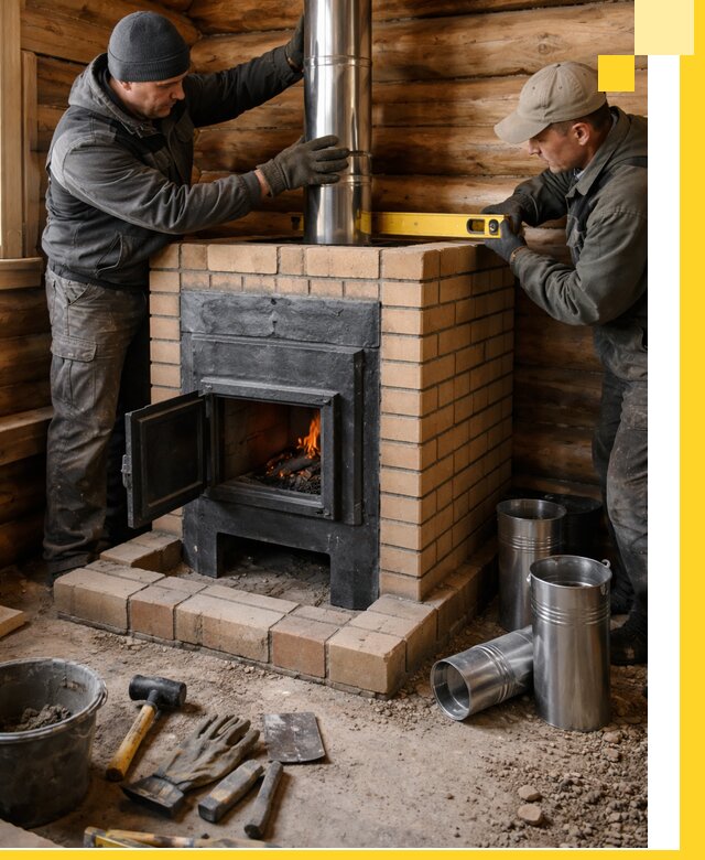 Проектирование, изготовление и установка банных печей в Липецке