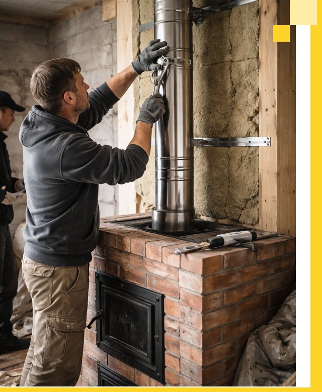 Изготовление и монтаж печей и дымоходов под ключ в Липецке