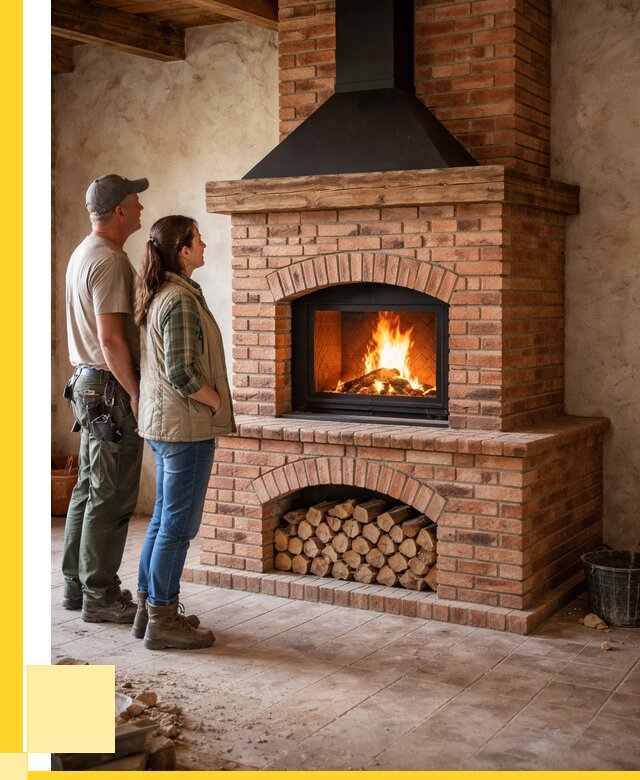 Печи камины из кирпича в Липецке от 124728 р. | ЭриданЛпц