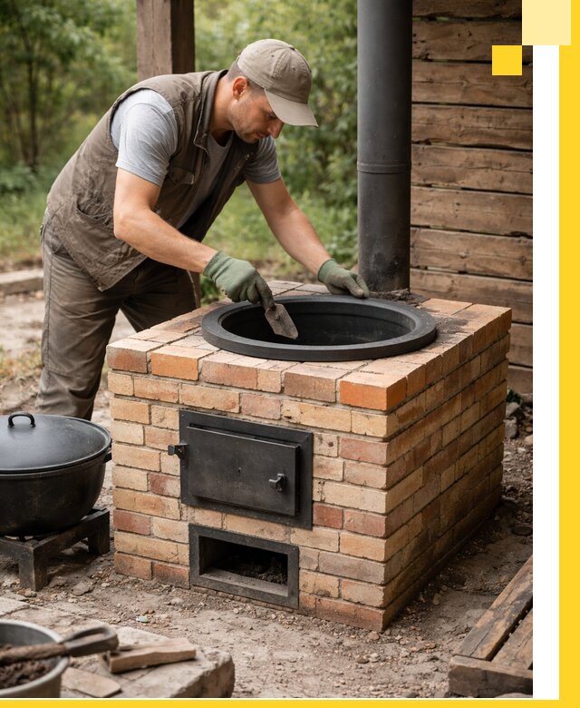 Изготовление и установка печей для казана в Липецке под ключ