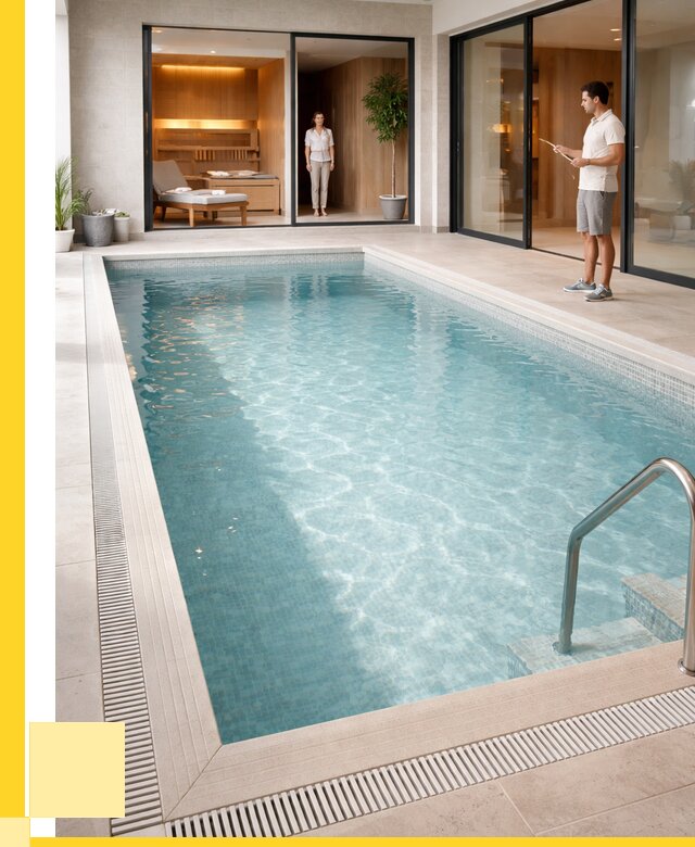 Отделка бассейна пленкой ПВХ в Липецке от 3638 р. - ЭриданЛпц