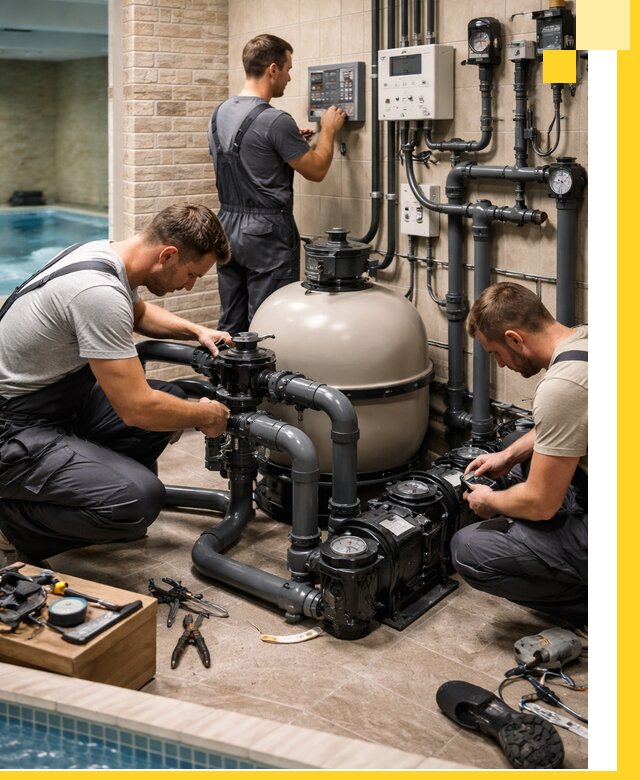 Комплексное оборудование для бассейнов под ключ в Липецке