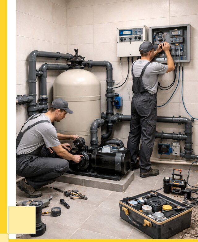 Монтаж оборудования для бассейнов в Липецке от 41576 р. | ЭриданЛпц