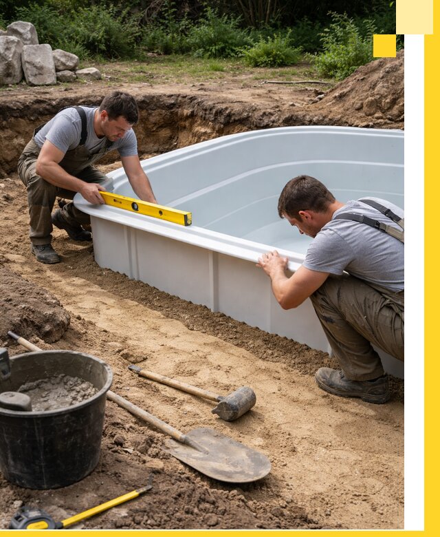 Производство и установка пластиковых бассейнов в Липецке под ключ