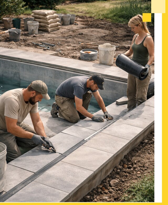 Строительство и монтаж уличных бассейнов под ключ в Липецке