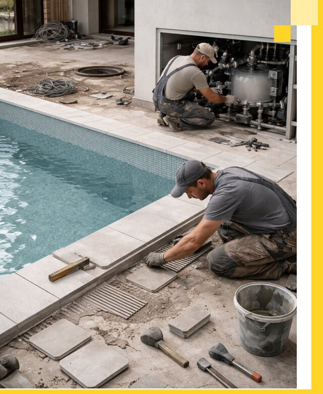 Строительство и монтаж бассейнов в коттедже в Липецке