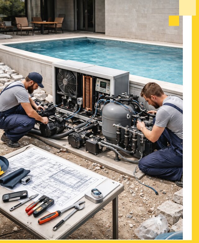 Проектирование и монтаж бассейнов с подогревом в Липецке