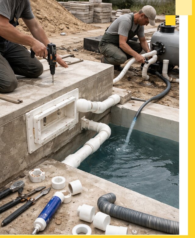 Строительство скиммерных бассейнов под ключ в Липецке