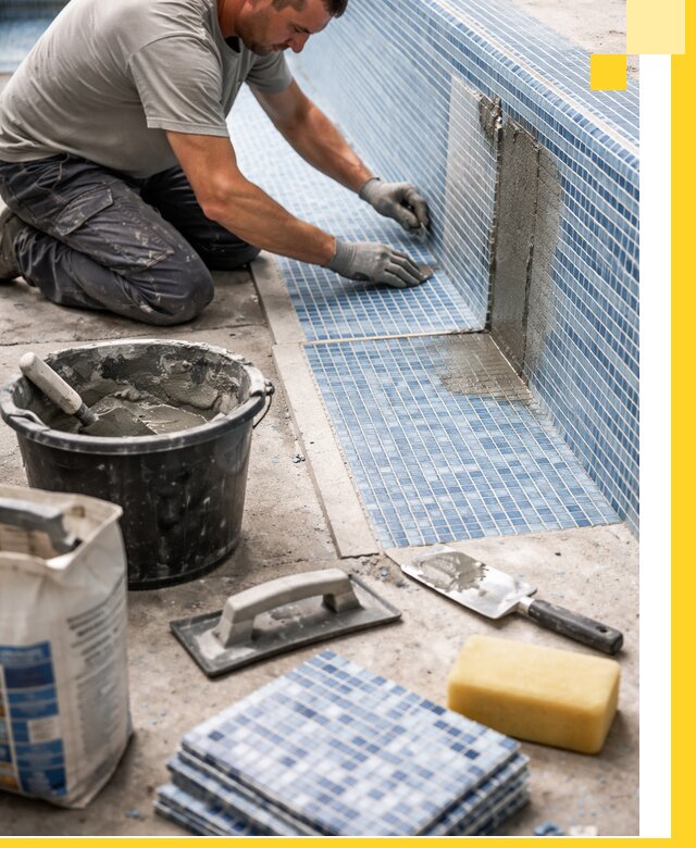 Укладка и ремонт мозаики для бассейнов под ключ в Липецке