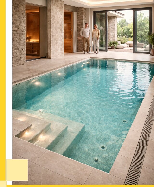 Бассейн во дворе в Липецке: проект, отделка от 1247280 р. | ЭриданЛпц