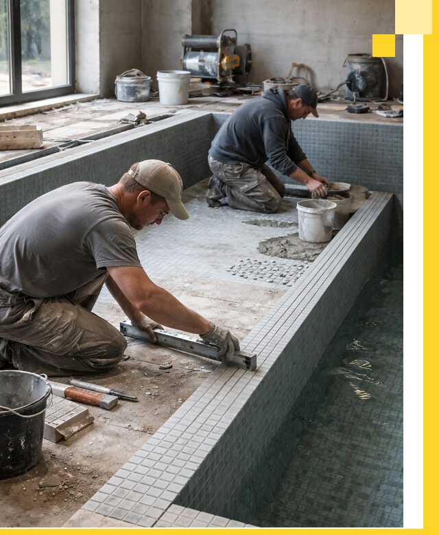 Строительство бассейна в частном доме в Липецке под ключ