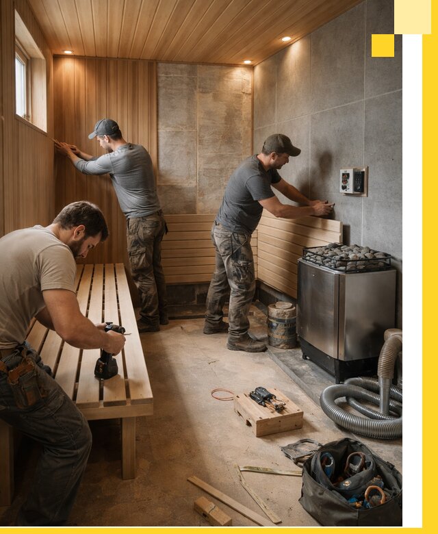 Сауны под ключ в Липецке, проектирование, строительство, отделка