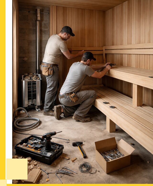 Монтаж саун под ключ в Липецке от 124728 р. | ЭриданЛпц