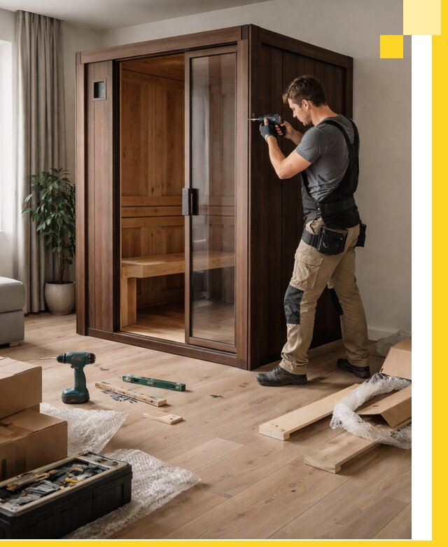 Установка и производство мини саун под ключ в Липецке