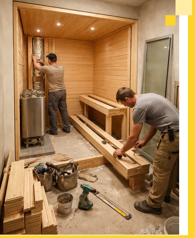 Проектирование и установка домашних саун под ключ в Липецке