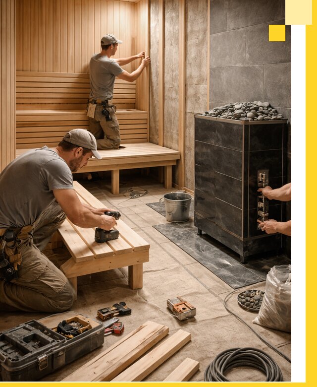 Дизайн и строительство интерьерных саун под ключ в Липецке