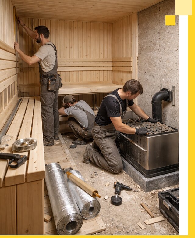 Индивидуальные сауны на заказ в Липецке под ключ, проект и монтаж