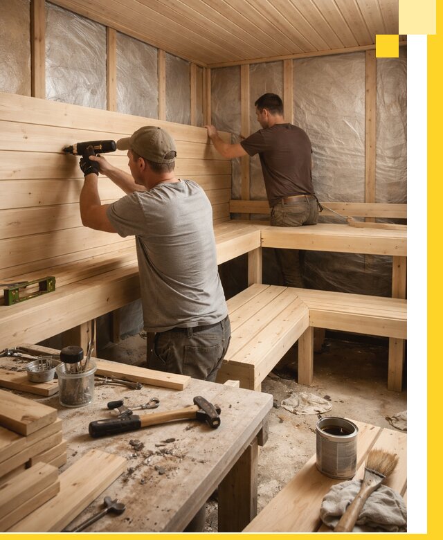 Профессиональная отделка бань и саун под ключ в Липецке