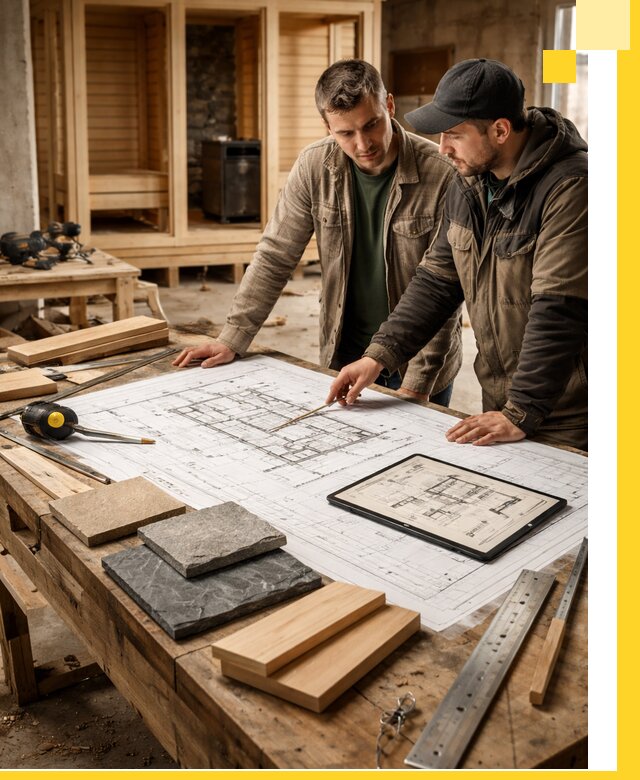 Проекты бань под ключ и планы строительства в Липецке