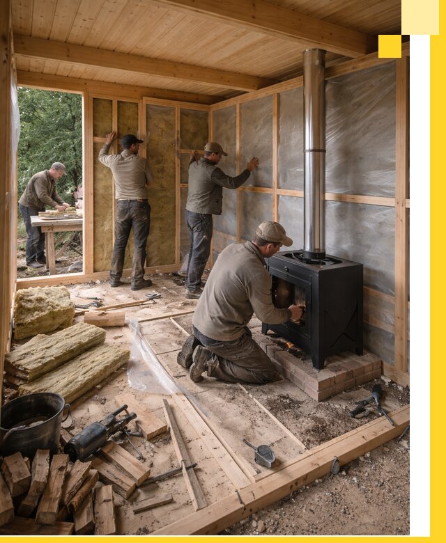 Профессиональный монтаж бань под ключ в Липецке для дома