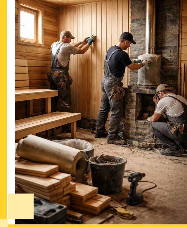 Ремонт бань под ключ в Липецке от 46773 р. | ЭриданЛпц