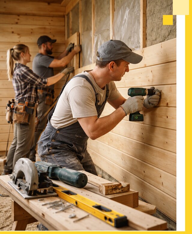 Обшивка бань под ключ в Липецке: отделка стен и потолков