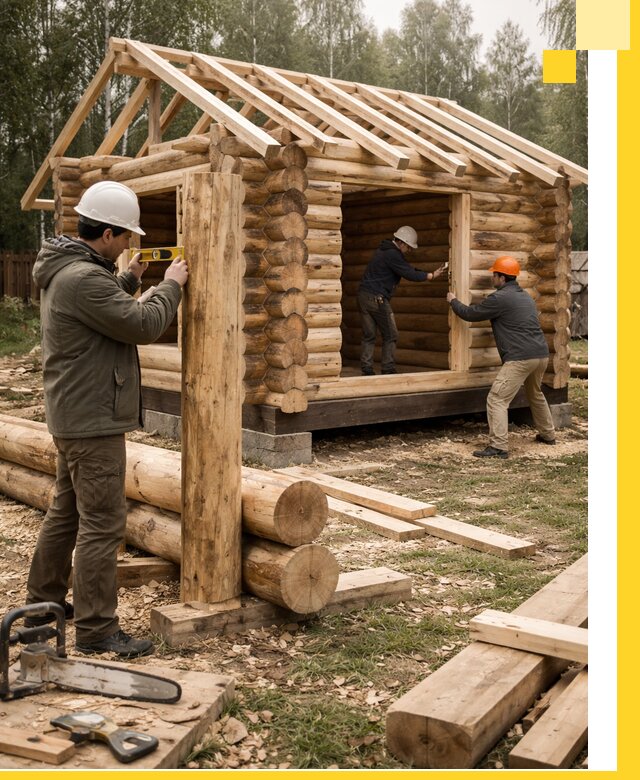 Строительство бань для дачи под ключ в Липецке с доставкой и монтажом