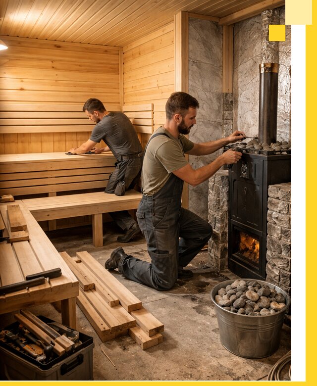 Дизайн и строительство интерьеров бань под ключ в Липецке