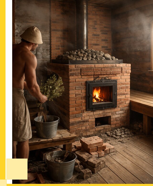 Кирпичные банные печи в Липецке от 93546 р. | ЭриданЛпц