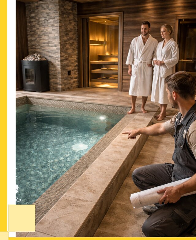 Проект бани с бассейном под ключ в Липецке от 67561 р. | ЭриданЛпц