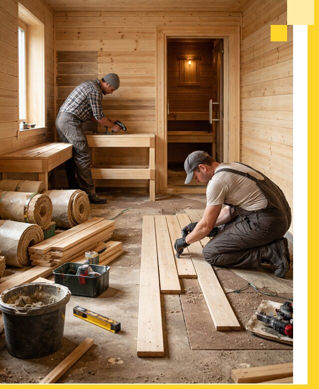 Индивидуальный проект бани с комнатой отдыха под ключ в Липецке