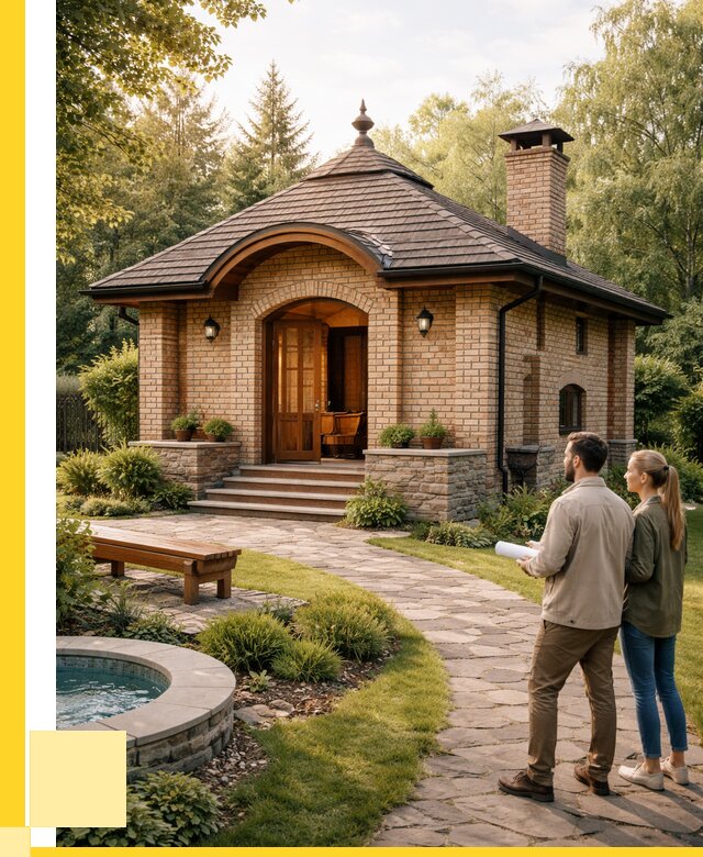 Проект кирпичной бани в Липецке от 31182 р. | ЭриданЛпц