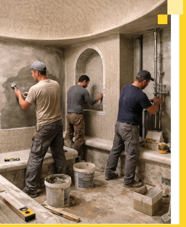 Профессиональный монтаж хамамов под ключ в Липецке с гарантией