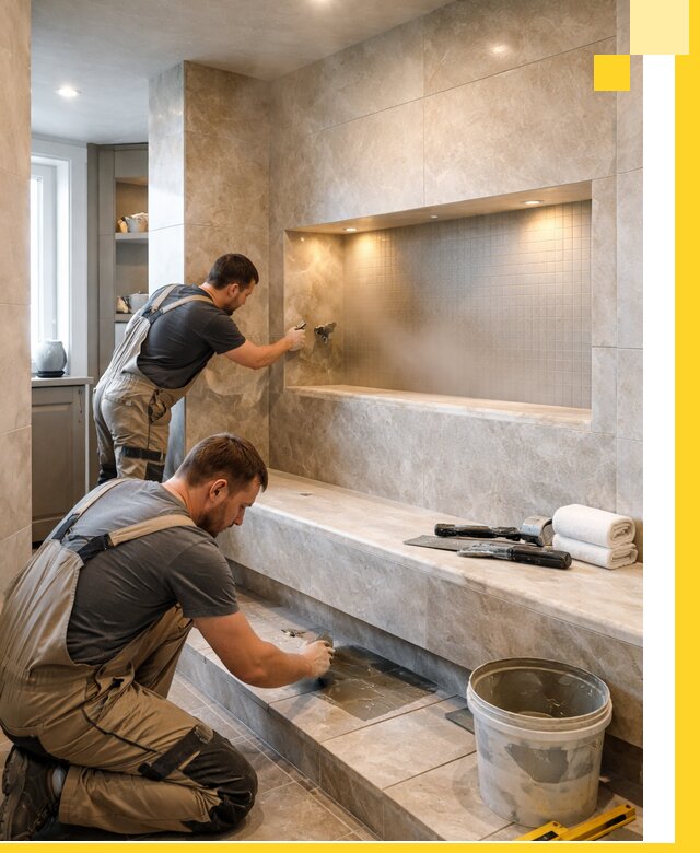 Профессиональное строительство хамама в квартире в Липецке