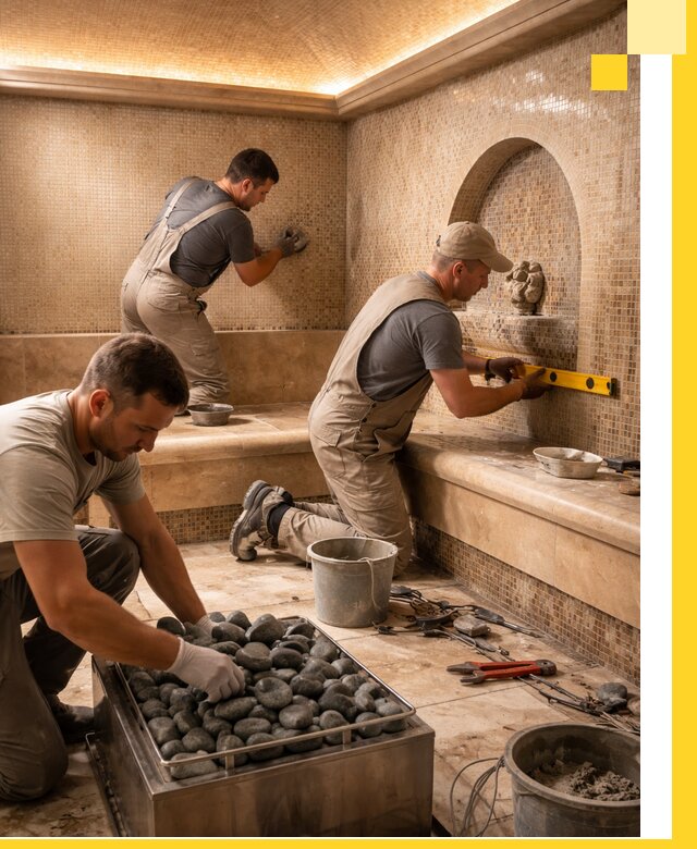 Проектирование и строительство хамама и сауны в Липецке