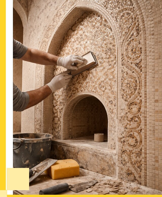 Мозаика для хамама в Липецке под ключ от 5197 р. | ЭриданЛпц